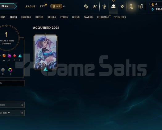 TR Unranked | 1 Kostüm - 20 Hero | LoL Hesap