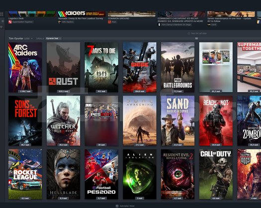 134 PREMIUM OYUNLU STEAM HESABI SATILIK