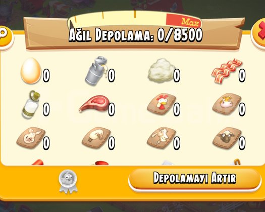 95 Level 8500 Ağıl Depolu