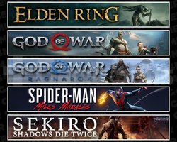 Elden +GOW +Ragnarök +Miles +Sekiro
