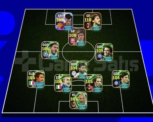 KG 3260 4 BOMBACI+ZLATAN+HAZARD+MÜLLER+MALDİNİ