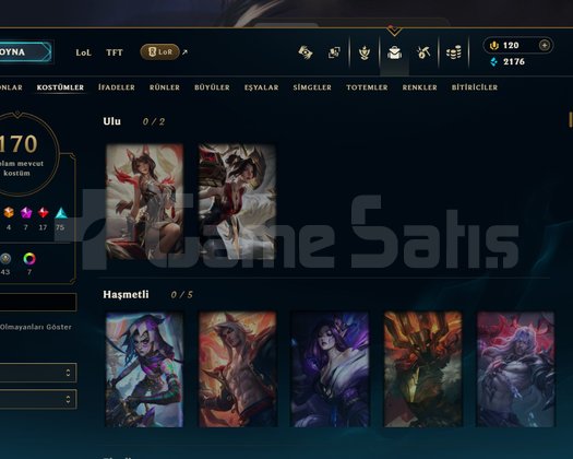 Riot hesabı lol valorant ve tft beraber
