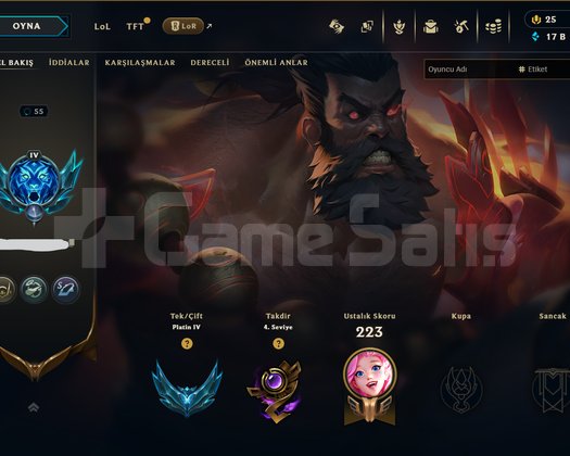 PLAT 4 +29 HANMADE EFSANE SKİNLER UCUZ