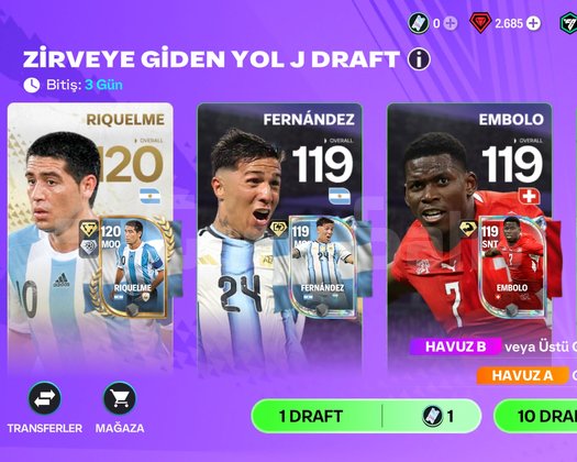 127 GEN TEKE TEK FC MOBİLE HESABİ