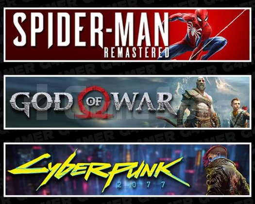SpiderMan RE +God Of War +Cyberpunk 2077