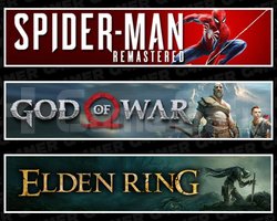 SpiderMan RE +God Of War +Elden Ring