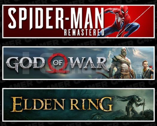 SpiderMan RE +God Of War +Elden Ring