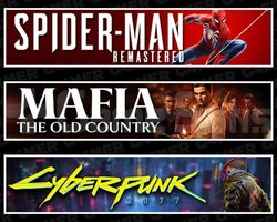 SpiderMan RE +Mafia +Cyberpunk 2077