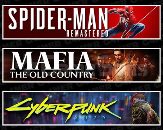 SpiderMan RE +Mafia +Cyberpunk 2077