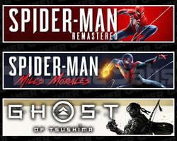 SpiderMan RE +Miles +Ghost Of Tsushima