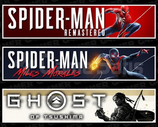 SpiderMan RE +Miles +Ghost Of Tsushima