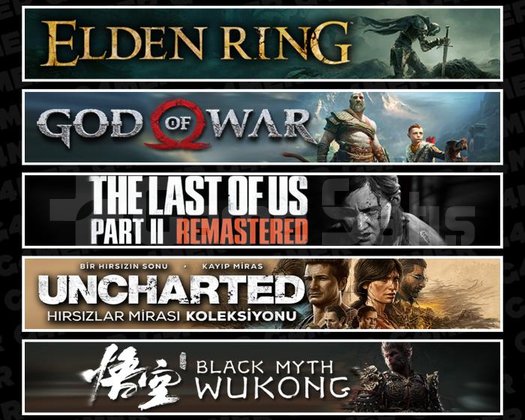 Elden +GOW +TLOU2 +UNCH +Wukong