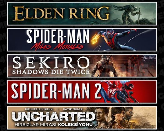 Elden +Miles +Sekiro +Spider 2 +Uncharted