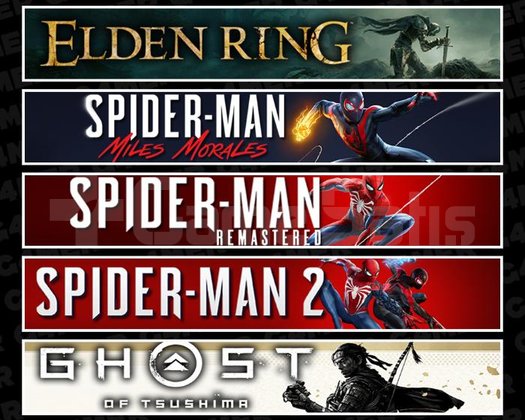 Elden +Miles +Spider 1 +2 +Tsushima