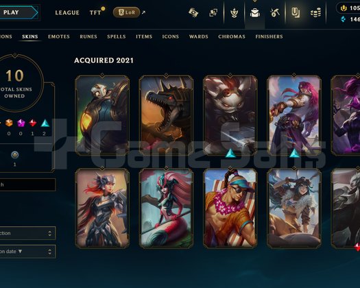 TR Unranked | 10 Kostüm - 24 Hero | LoL Hesap