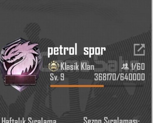 9.6SV KLAN İSİM AKTİF ANLIK TESLİMAT