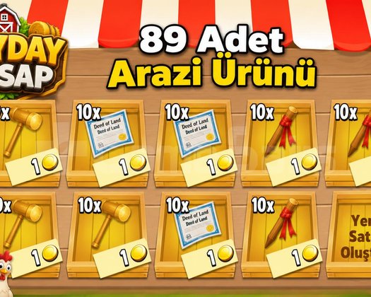 89 Adet Eşit Arazi