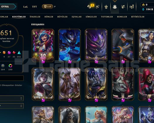 818 LEVEL 652 KOSTUM EUW 160 K MAVI OZ