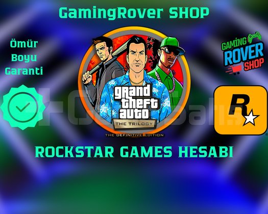 GTA Trilogy Rockstar + Ömür Boyu Garanti