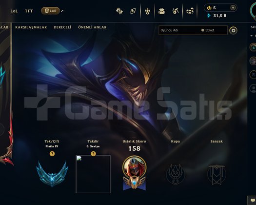TR Platin 4 | 30 Kostüm - 97 Hero | LoL