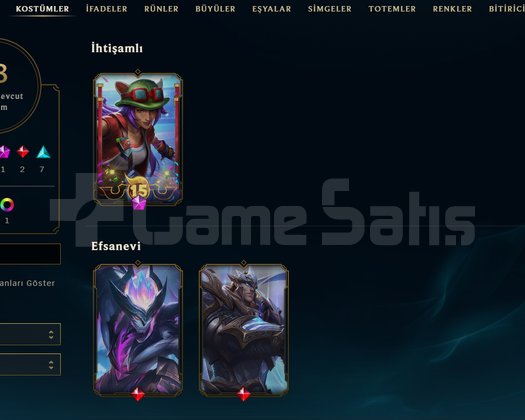 TR Demir 1 | 18 Kostüm - 83 Hero | LoL