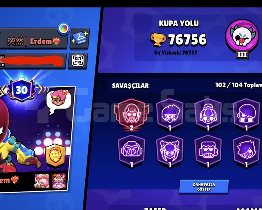 76K Kupa  102 Karakter  234 Kostüm