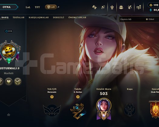 315 Level LoL Hesabı | 173 Şampiyon | 241 Kostüm