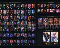 315 Level LoL Hesabı | 173 Şampiyon | 241 Kostüm