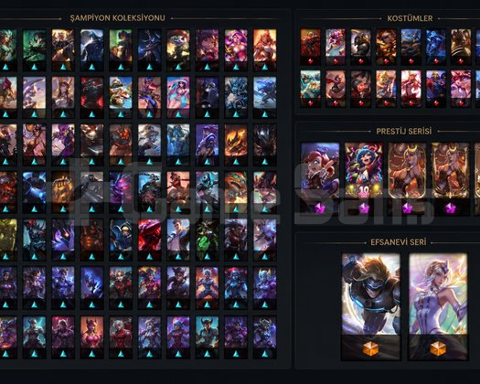 315 Level LoL Hesabı | 173 Şampiyon | 241 Kostüm