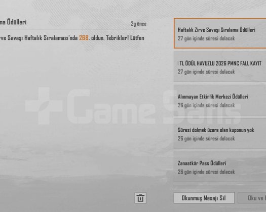 ZİRVE SAVAŞI İLK 500 NİHAİ ÜNVAN