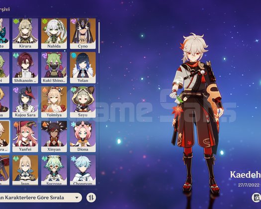 AR 55 Yelan,Aqua-Kazuha-Ayaka-Cyno-Yoimiya-Nahida