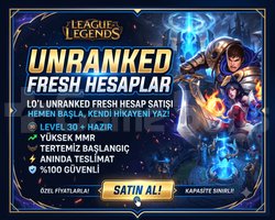LOL UNRANKED 30 LVL FRESH HESAP