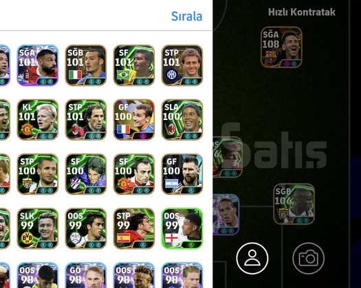 Pes mobil hesabı