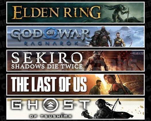 Elden +Ragnarök +Sekiro +TLOU1 +Tsushima