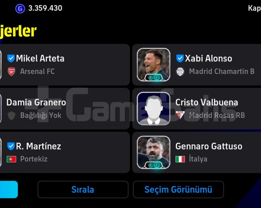 3208+KG 107 BOMBACI MABPPE 106 KAKA 105 RONALDO