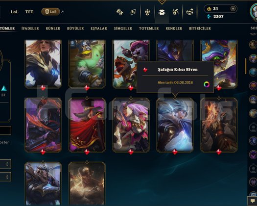 LOL EU WEST FRESH BOL KOSTÜMLÜ HESAP