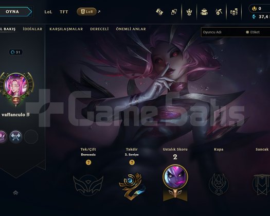 TR// FRESH EGIRL HESABI // RANKED READY// 40K BE