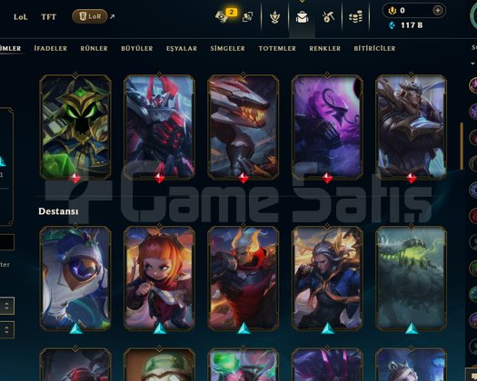 League Of Legends | TR | 63 SKİN | 255 LEVEL