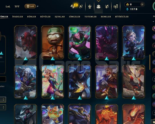 League Of Legends | TR | 63 SKİN | 255 LEVEL