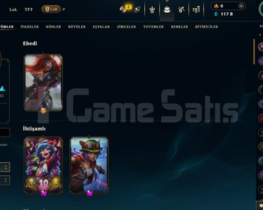 League Of Legends | TR | 63 SKİN | 255 LEVEL