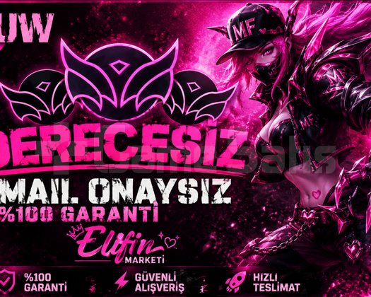 EUW / +30 SVY + UNRANKED + HANDMADE + MAİL ONAYSIZ