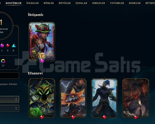 TR Bronz 1 | 31 Kostüm - 70 Hero | LoL