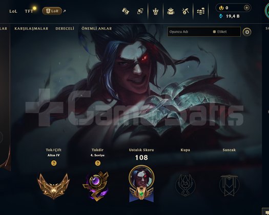 TR Gold 4 | 6 Kostüm - 78 Hero | LoL