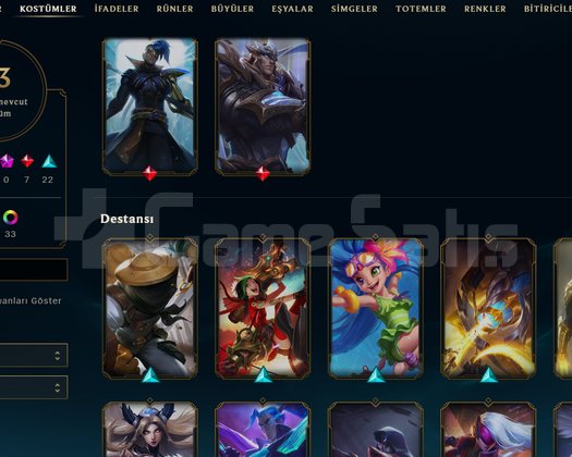 TR Unranked | 63 Kostüm - 95 Hero | LoL