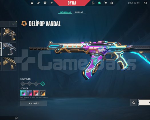 TR 220 LVL -7 VANDAL -DELİPOP-2 BIÇAK -DİAMOND 1 -