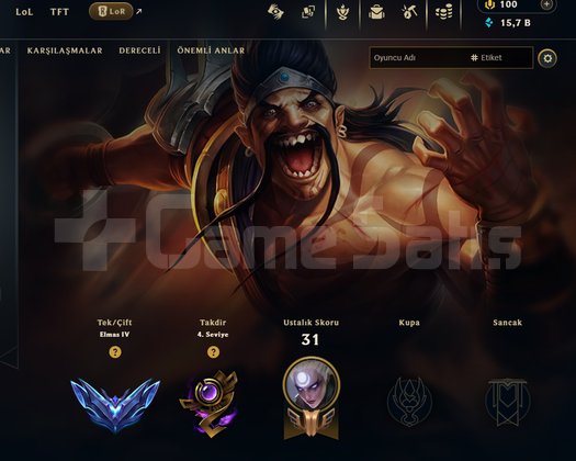 EUW 73WR DİA 4 HIGH MMR HESAP