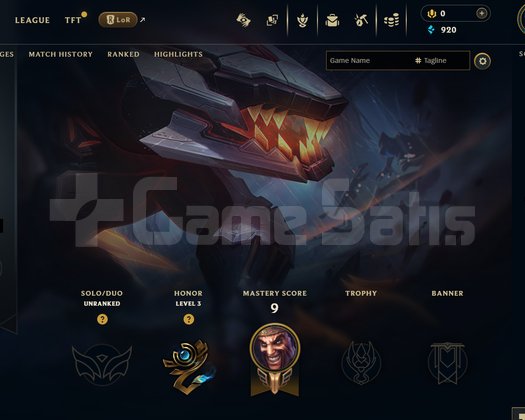 EUW Unranked | 9 Kostüm - 35 Hero | LoL Hesap