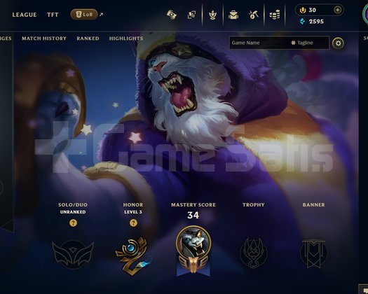 EUW Unranked | 15 Kostüm - 44 Hero | LoL Hesap