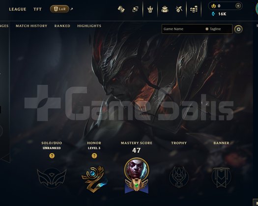 EUW Unranked | 5 Kostüm - 16K Mö | LoL Hesap