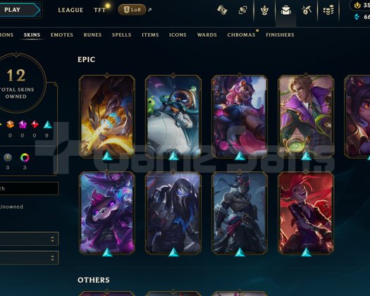 EUW Unranked | 12 Kostüm - 66K Mö | Dereceli Hazır